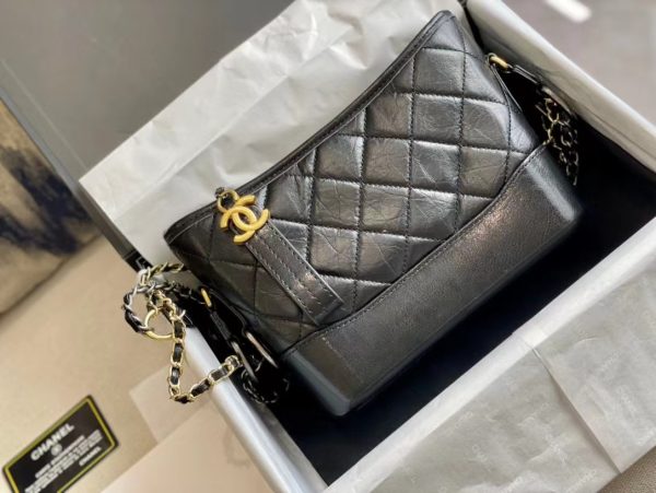 Replica Chanel Gabrielle Small Hobo Bag - Black A91810