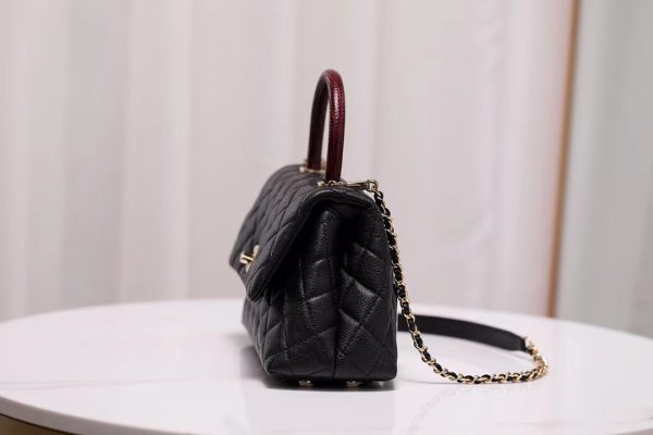 Chanel Coco Handle Replica - Red, 24x14x10cm - A92990 - Image 7