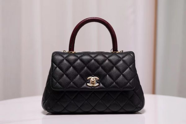 Chanel Coco Handle Replica - Red, 24x14x10cm - A92990 - Image 6