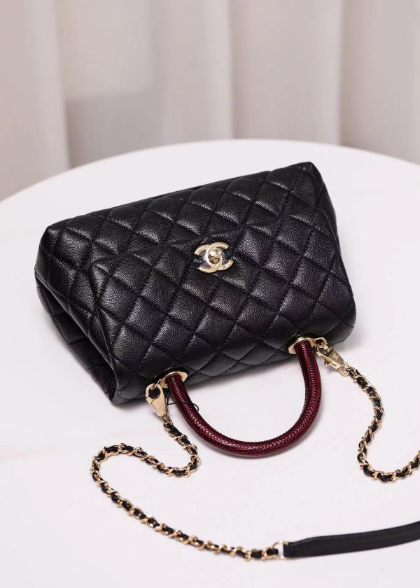 Chanel Coco Handle Replica - Red, 24x14x10cm - A92990 - Image 4