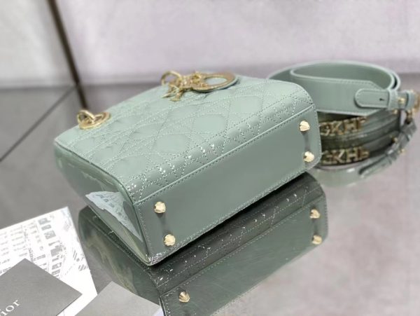 Replica Lady Dior ABCDior Bag - Ethereal Green Lambskin - Image 3
