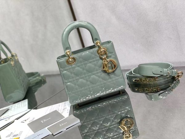 Replica Lady Dior ABCDior Bag - Ethereal Green Lambskin