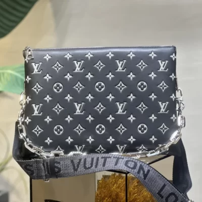 Louis Vuitton Coussin Monogram Lambskin MM Black/Gray Bag