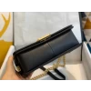 Best Replicas Bags - Chanel Boy Replica Caviar Shoulder Bag - Black Shop For Best Louis Vuitton LV Replica Bags With Cheap Price