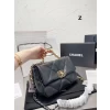 Best Replicas Bags - Chanel 19 Replica Lamb Leather Black Shoulder Bag Shop For Best Louis Vuitton LV Replica Bags With Cheap Price