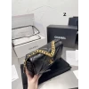 Best Replicas Bags - Chanel 19 Replica Lamb Leather Black Shoulder Bag Shop For Best Louis Vuitton LV Replica Bags With Cheap Price