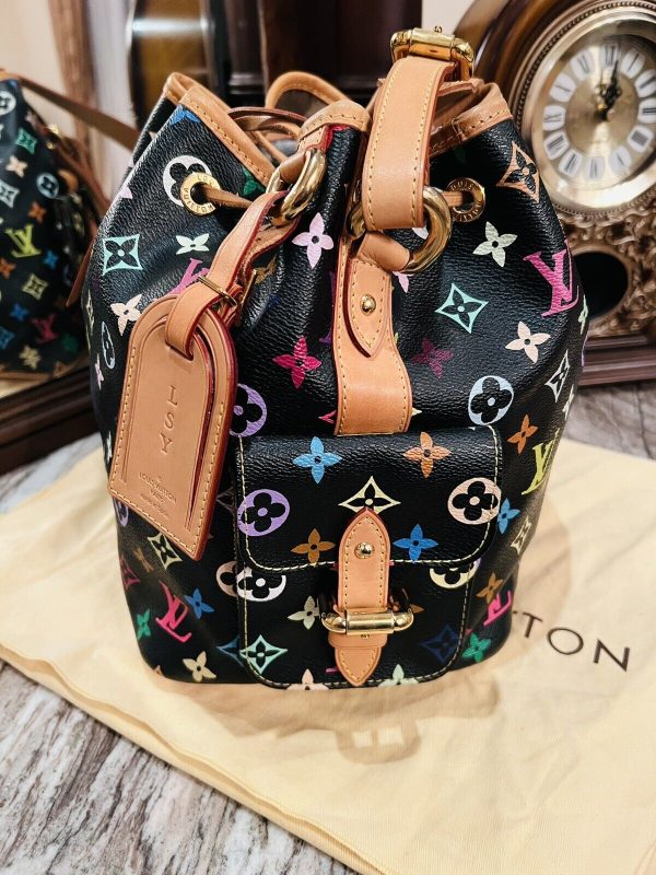 Louis Vuitton Monogram Multi Color Black Petit Noe Replica - Image 2