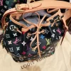 Best Replicas Bags - Louis Vuitton Monogram Multi Color Black Petit Noe Replica Shop For Best Louis Vuitton LV Replica Bags With Cheap Price