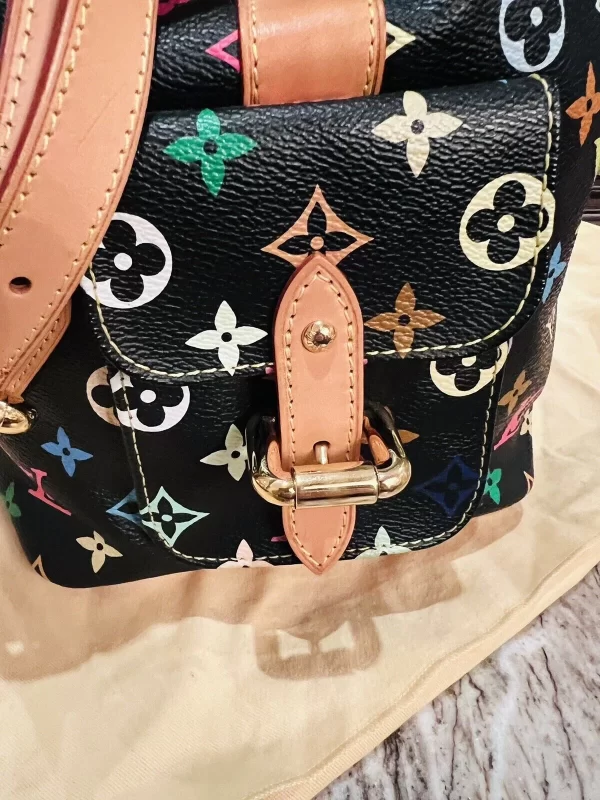 Louis Vuitton Monogram Multi Color Black Petit Noe Replica - Image 7