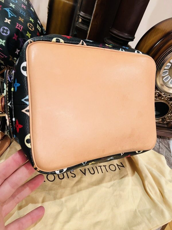 Louis Vuitton Monogram Multi Color Black Petit Noe Replica - Image 8