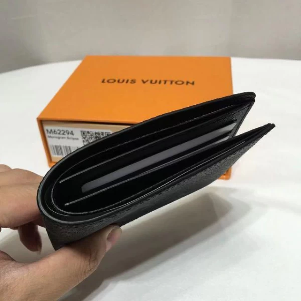 Replica LV Monogram Eclipse Slender Wallet Black M62294 - Image 4