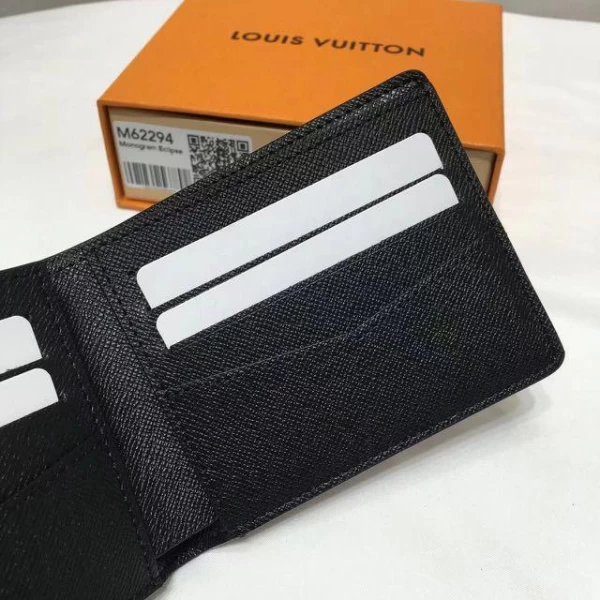 Replica LV Monogram Eclipse Slender Wallet Black M62294 - Image 7