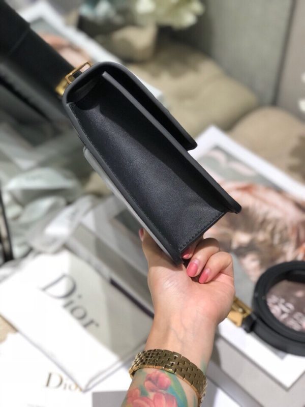 Replica Dior 30 Montaigne Black Box Calfskin Bag M9203Umos_M911 - Image 4