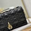 Best Replicas Bags - Replica Dior Miss Mini Bag Black Lambskin Cannage Design Shop For Best Louis Vuitton LV Replica Bags With Cheap Price