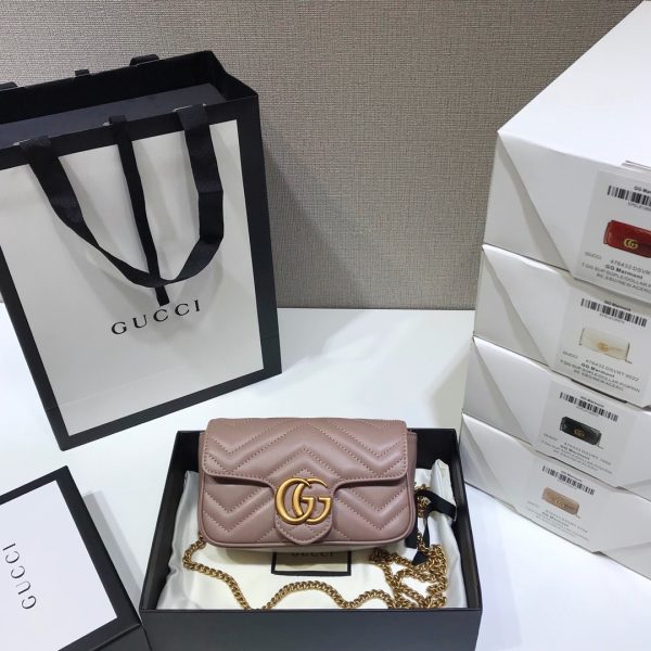 Gucci GG Marmont Mini Bag Light Purple Replica - 476433 - Image 2
