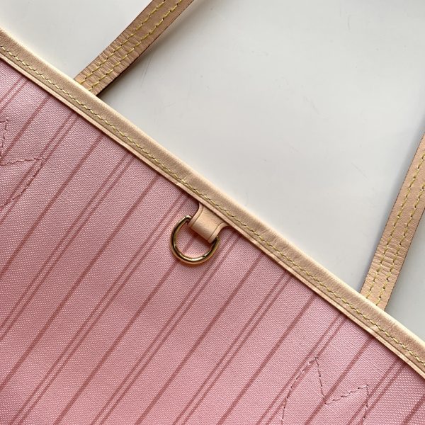 Replica LV Damier Azur Neverfull Pink PM/MM/GM Handbag - Image 5