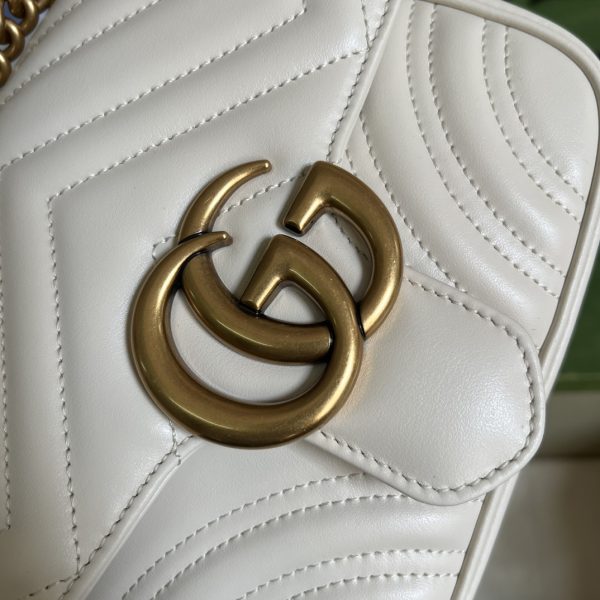 Replica Gucci Marmont GG White Handbag 739682 - Image 5