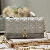 Best Replicas Bags - Replica Dior Miss Mini Bag - Metallic Gray Lambskin Elegance Shop For Best Louis Vuitton LV Replica Bags With Cheap Price