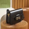 Best Replicas Bags - Gucci Horsebit 1955 Replica Shoulder Bag – Black Leather Shop For Best Louis Vuitton LV Replica Bags With Cheap Price