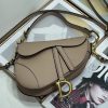 Best Replicas Bags - Replica Dior Saddle Bag in Sand Pink Calfskin - M0455Cbaa_M84P Shop For Best Louis Vuitton LV Replica Bags With Cheap Price