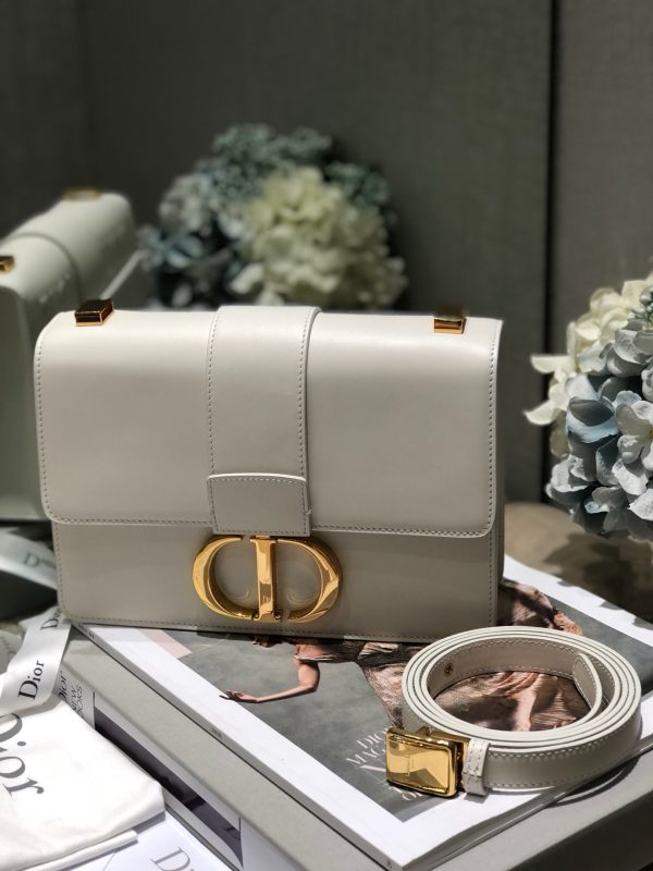 Replica Dior 30 Montaigne Bag in Latte Box Calfskin - Image 4