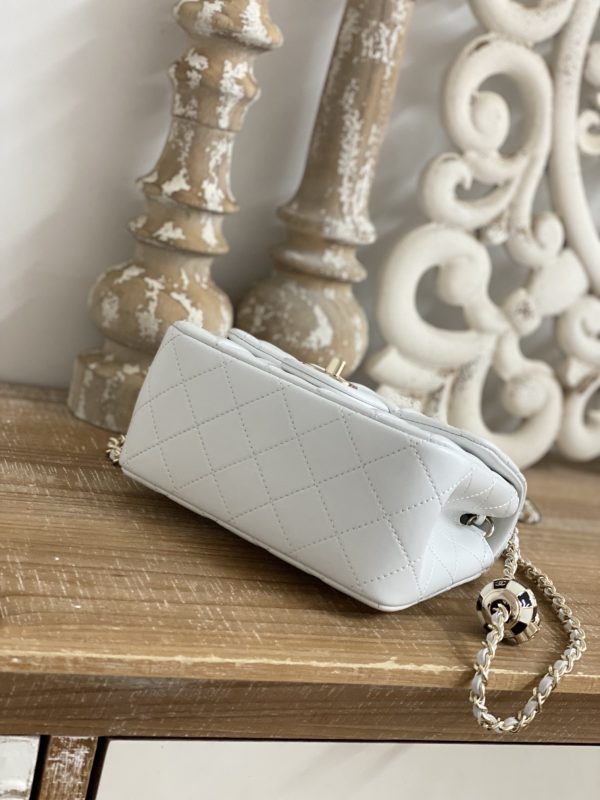 Replica Chanel CF Mini 1786 in White | Luxe Style - Image 7