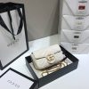 Best Replicas Bags - Replica Gucci GG Marmont Super Mini Bag in White Shop For Best Louis Vuitton LV Replica Bags With Cheap Price