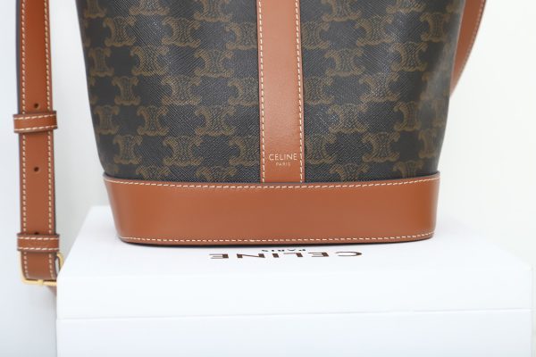 Replica Celine Medium Triomphe Bucket Bag - Image 7