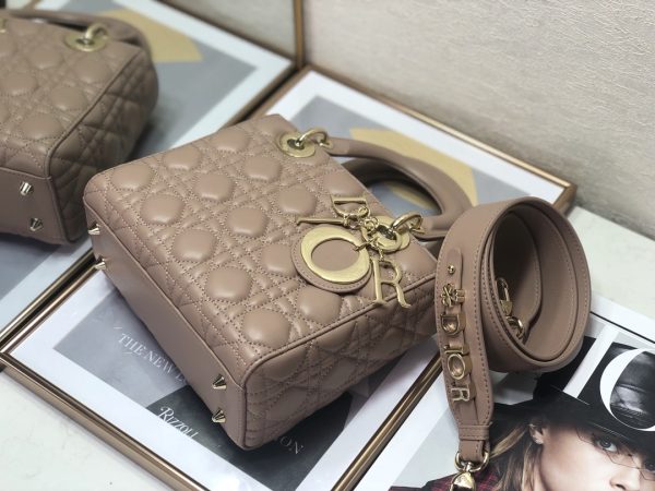 Replica Dior Lady Dior Cherry Rose Patent Calfskin Bag - Image 5