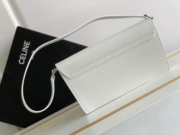 White Celine Triomphe Trapeze Calfskin Replica Bag - Image 5