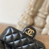 Best Replicas Bags - Replica Chanel CF Mini 3710 Black Leather Bag Shop For Best Louis Vuitton LV Replica Bags With Cheap Price