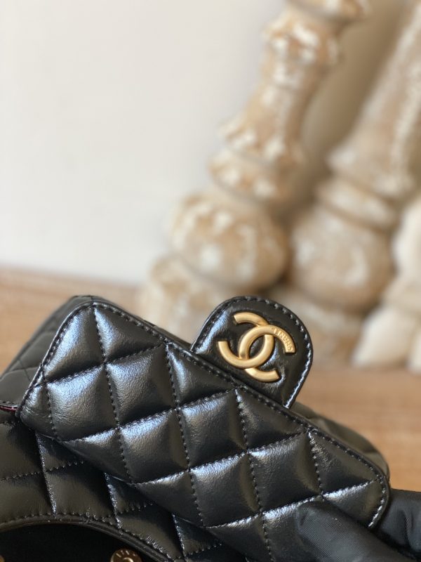Replica Chanel CF Mini 3710 Black Leather Bag - Image 3