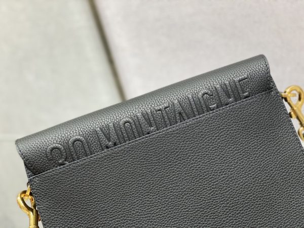 Replica Dior Bobby Bag Black Box Calfskin, Blue Oblique Strap M9320Umob - Image 8