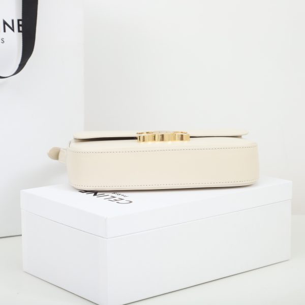 Replica Celine Triomphe Shoulder Bag - Soft Yellow Calfskin - Image 5