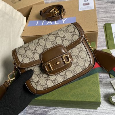 Replica Gucci Horsebit Bag in Min Brown – Timeless Elegance