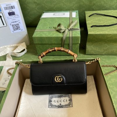 Replica Gucci GG Bamboo Top Handle Bag 675794