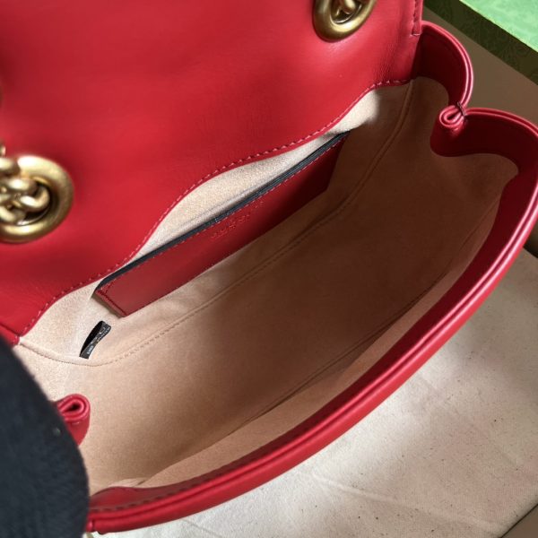 Replica Gucci Marmont GG Red Crossbody Bag 739682 - Image 3