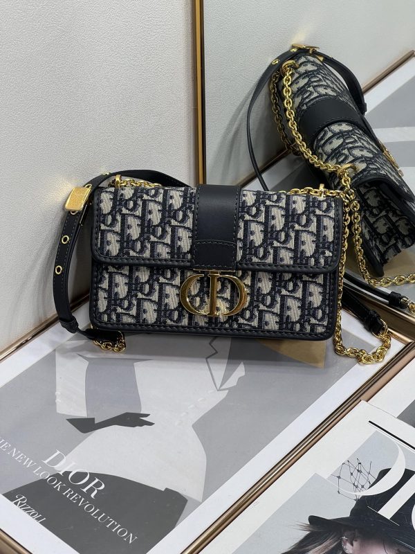 Blue Dior Oblique Jacquard Replica 30 Montaigne Bag M9208Utzq_M928 - Image 6