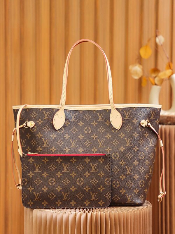 Replica LV Monogram Neverfull Red PM/MM/GM M41177 Tote