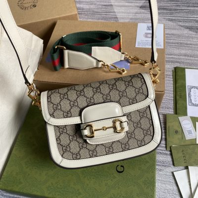 Gucci Horsebit Min Replica - White 658574