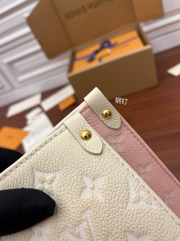 Replica LV Onthego MM Rose Beige M46128 Designer Bag - Image 9