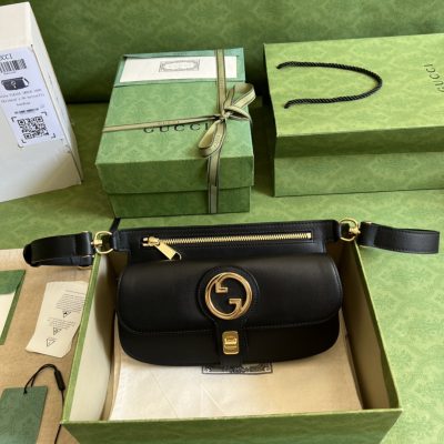 Replica Gucci Blondie Belt Bag in Black - Style 718154