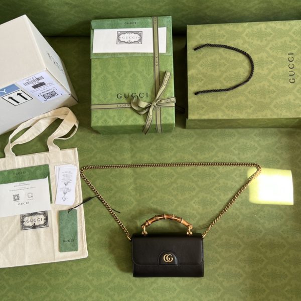Replica Gucci GG Bamboo Top Handle Bag 675794 - Image 8