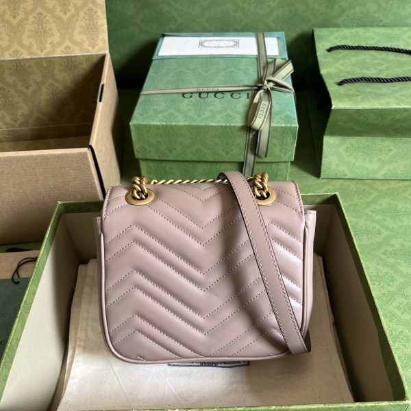 Replica Gucci Marmont GG Pink Handbag 739682 - Image 5