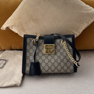 Replica Gucci Padlock GG Shoulder Bag in Khaki