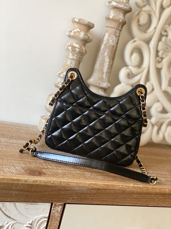 Replica Chanel CF Mini 3710 Black Leather Bag - Image 7