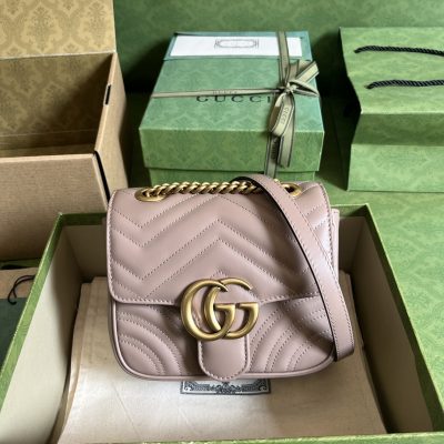 Replica Gucci Marmont GG Pink Handbag 739682