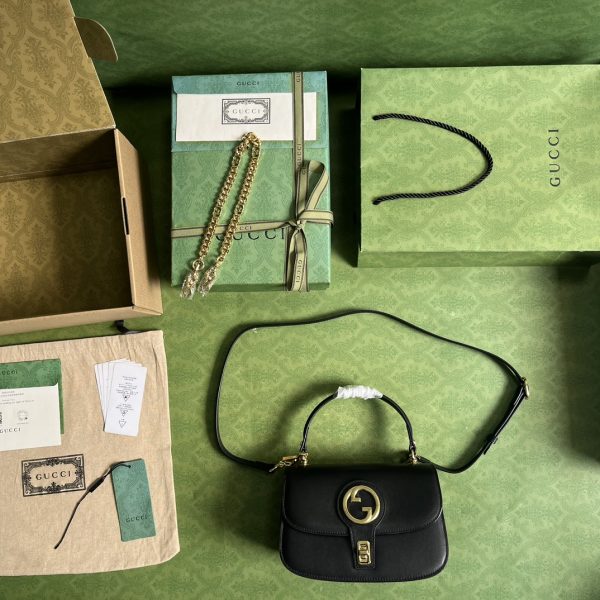 Replica Gucci Blondie Top-Handle Bag in Black - Image 5