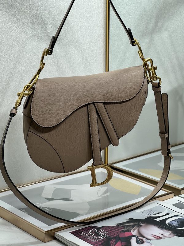 Replica Dior Saddle Bag in Sand Pink Calfskin - M0455Cbaa_M84P - Image 8