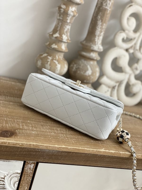 Replica Chanel CF Mini 1787 in White - Image 9